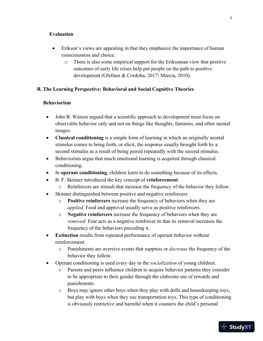 Lecture Notes for HDEV: Human Lifespan Development, 6th Edition, page 6