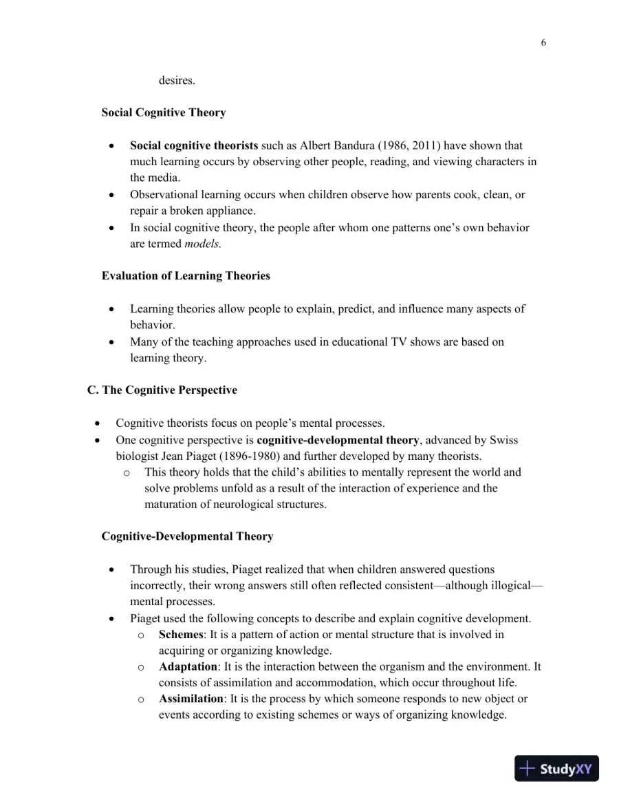 Lecture Notes for HDEV: Human Lifespan Development, 6th Edition, page 7