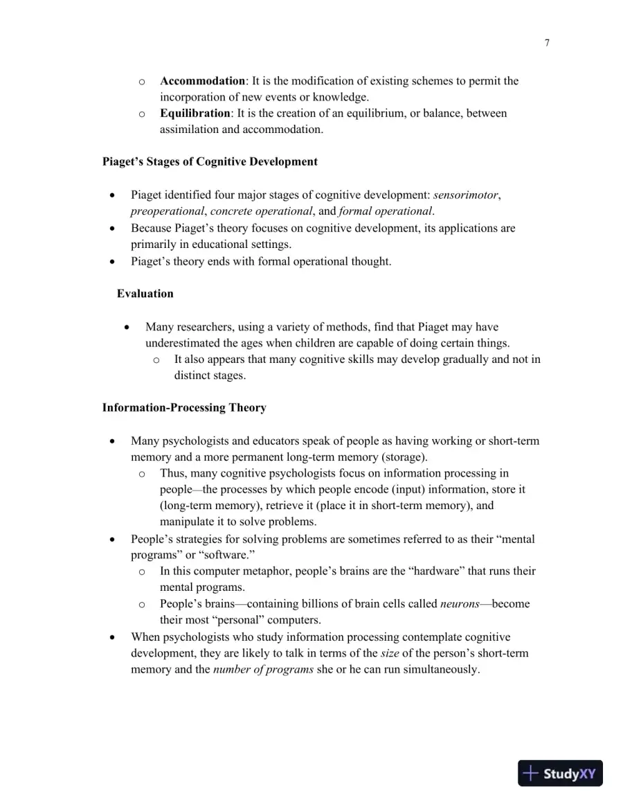 Lecture Notes for HDEV: Human Lifespan Development, 6th Edition, page 8