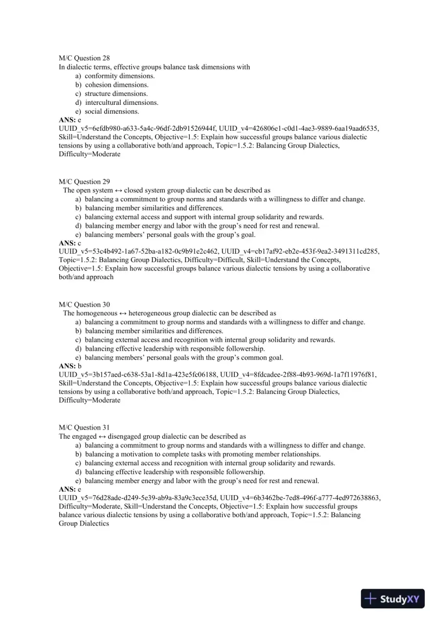 Working in Groups: Communication Principles and Strategies 7th Edition Test Bank, page 9