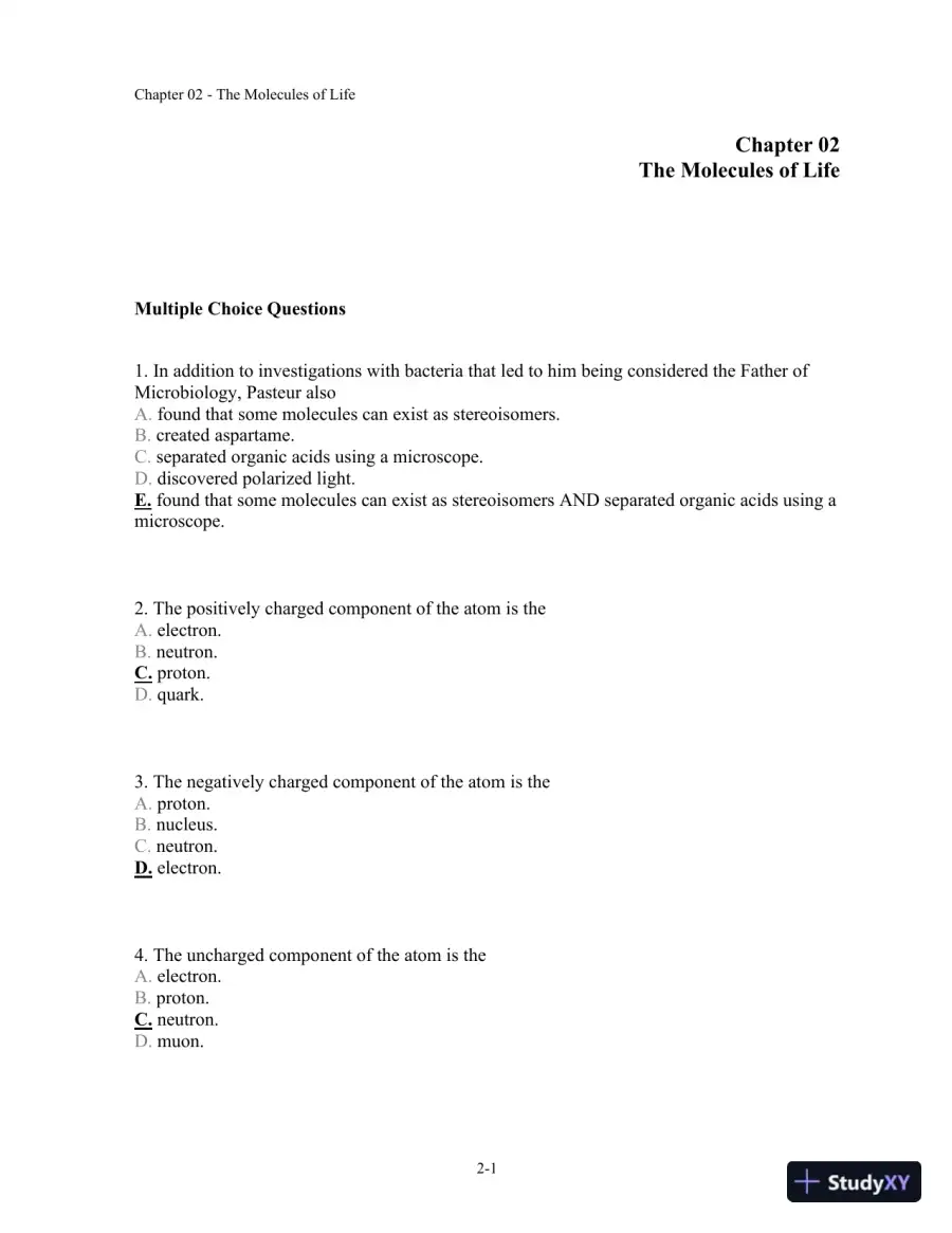 Test Bank For Microbiology: A Human Perspective, 6th Edition, page 16