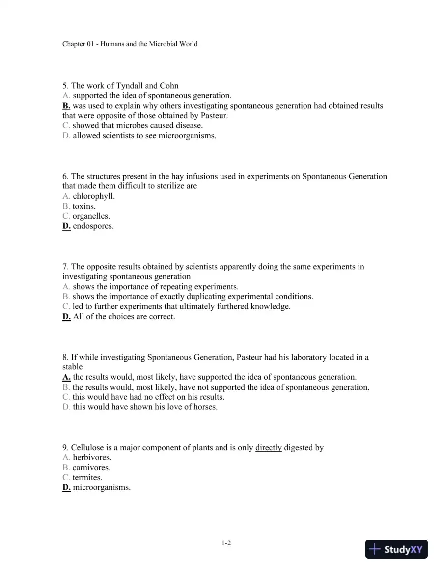 Test Bank For Microbiology: A Human Perspective, 6th Edition, page 3