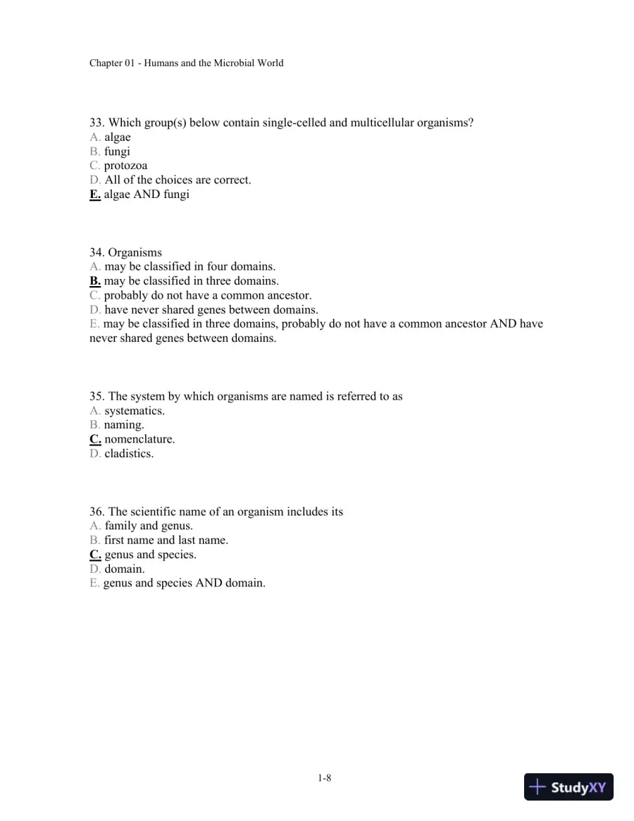 Test Bank For Microbiology: A Human Perspective, 6th Edition, page 9