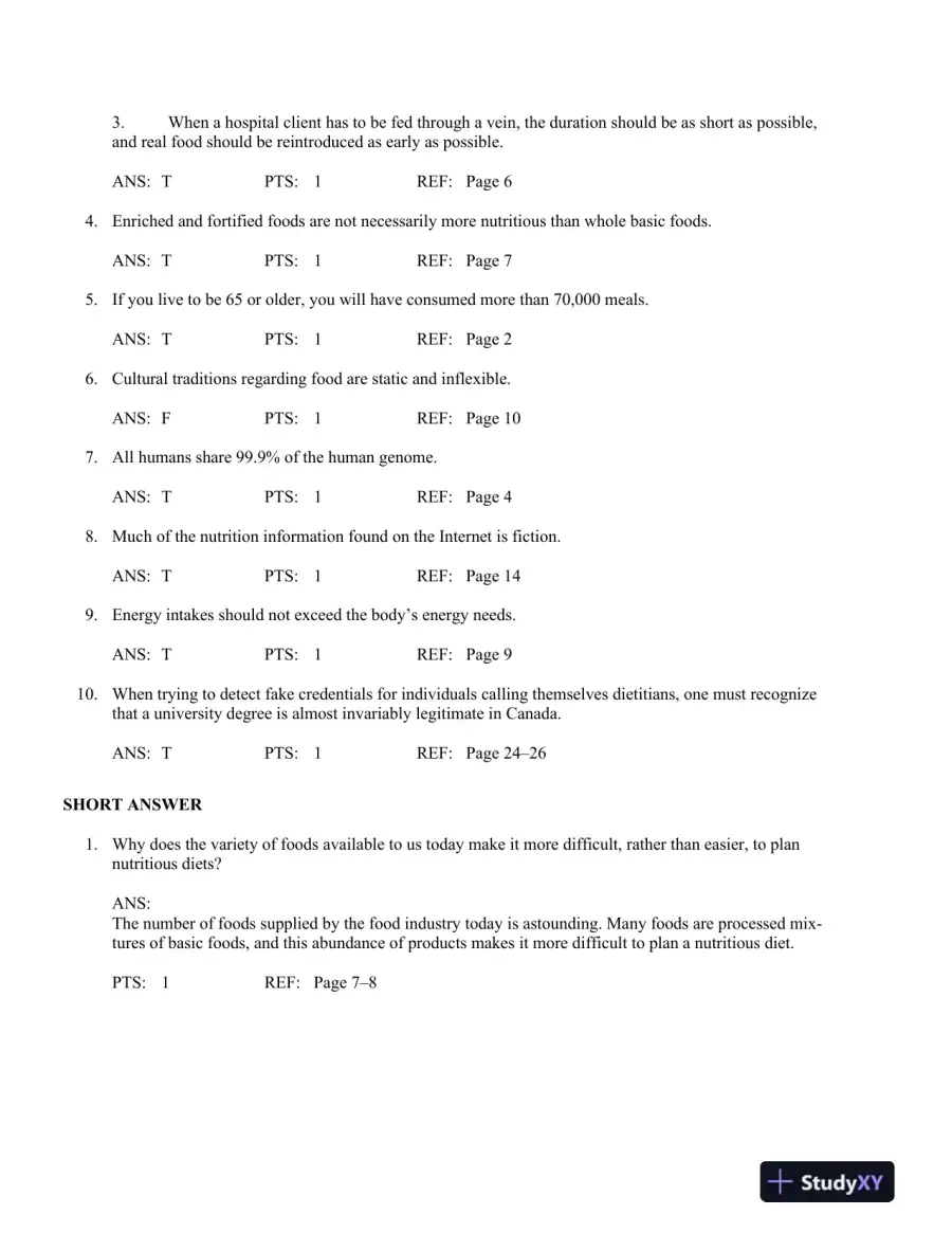 Nutrition Concepts and Controversies 10th Edition Test Bank, page 14