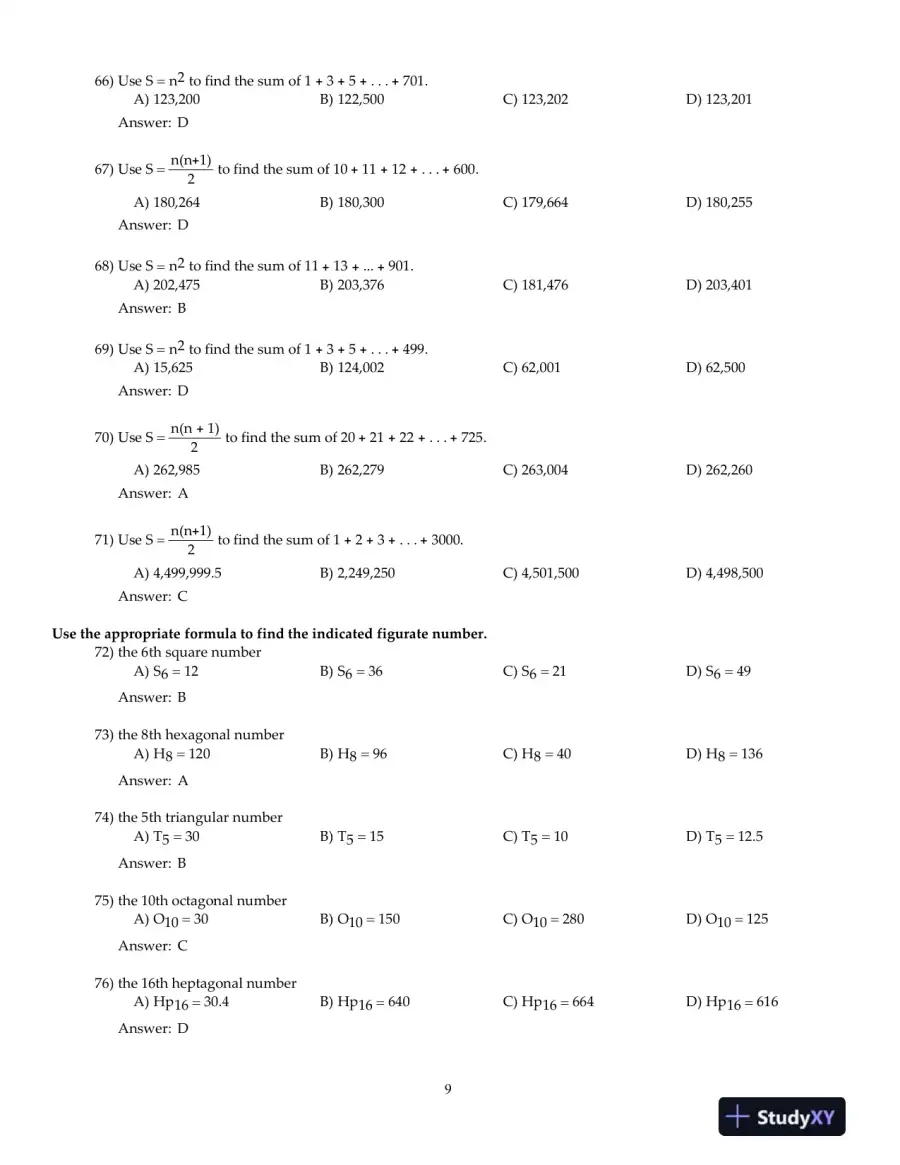 Mathematical Ideas, 13th Edition Test Bank, page 10
