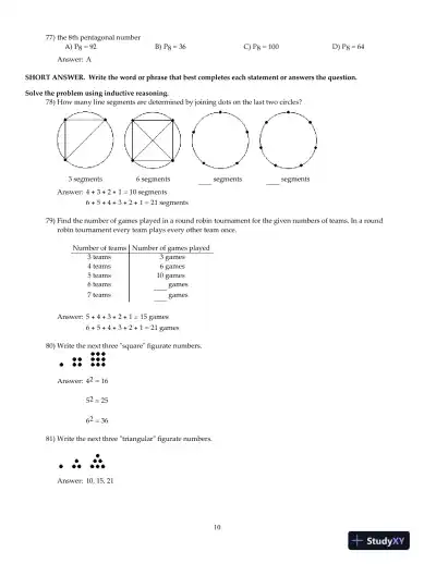 Mathematical Ideas, 13th Edition Test Bank - Page 11 preview image