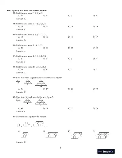 Mathematical Ideas, 13th Edition Test Bank - Page 6 preview image