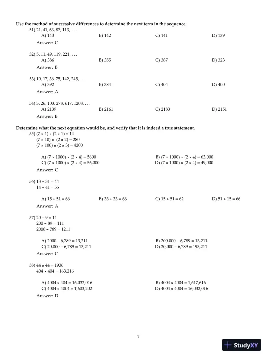 Mathematical Ideas, 13th Edition Test Bank, page 8