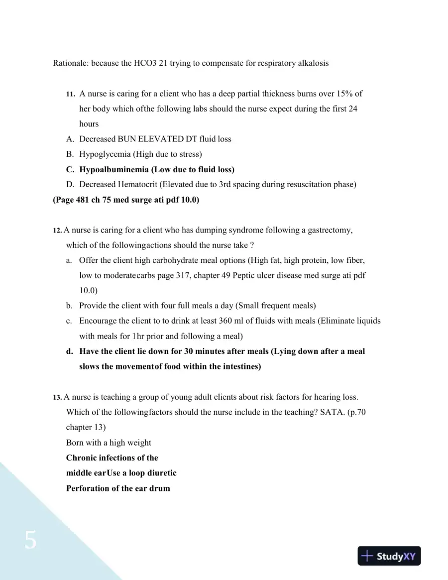 2023 ATI RN Proctored Exam with Answers (71 Solved Questions), page 6