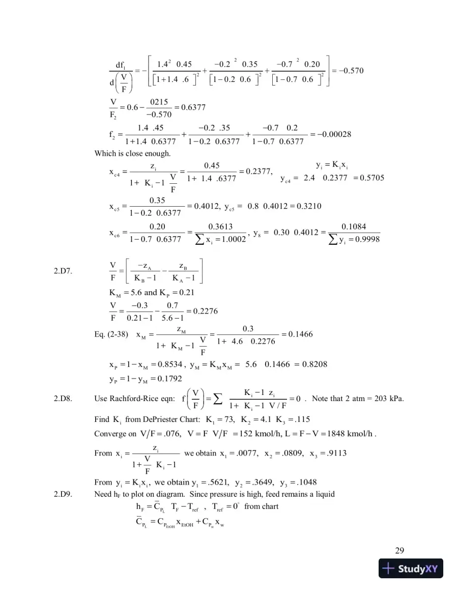 Solution Manual For Separation Process Engineering: Includes Mass Transfer Analysis, 3rd Edition, page 14