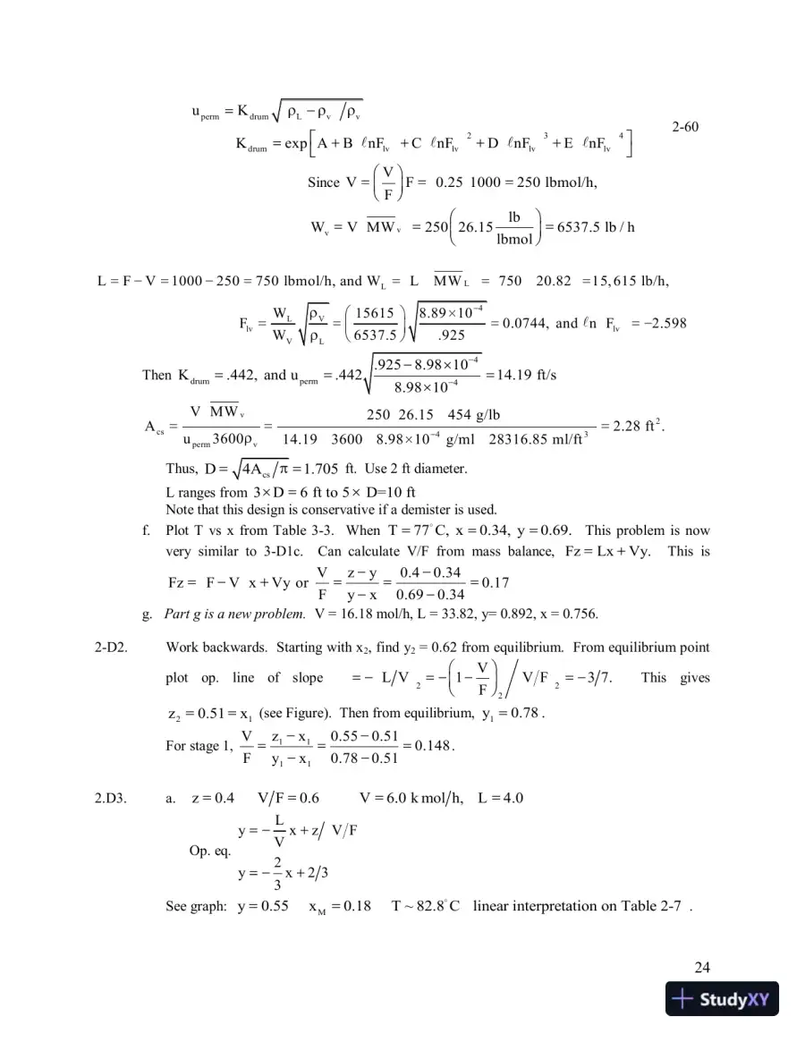 Solution Manual For Separation Process Engineering: Includes Mass Transfer Analysis, 3rd Edition, page 9