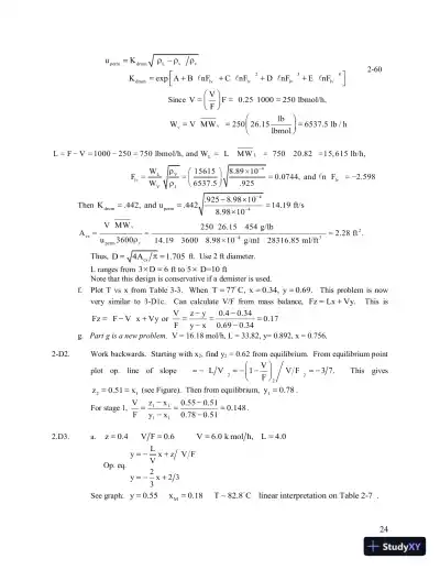 Solution Manual For Separation Process Engineering: Includes Mass Transfer Analysis, 3rd Edition - Page 9 preview image