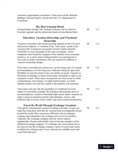 Class Notes for Introduction to Hospitality, 7th Edition - Page 24 preview image