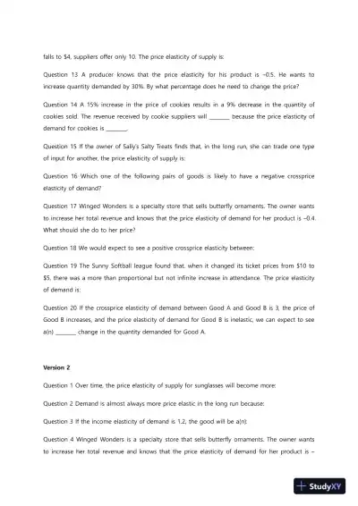 Liberty University ECON 213 Quiz 7 Complete Solutions Correct Answers Key - Page 3 preview image