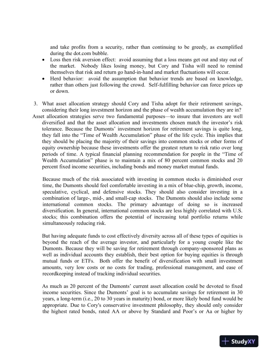 FINANCIAL PLANNING AND INVESTMENT STRATEGIES, page 3