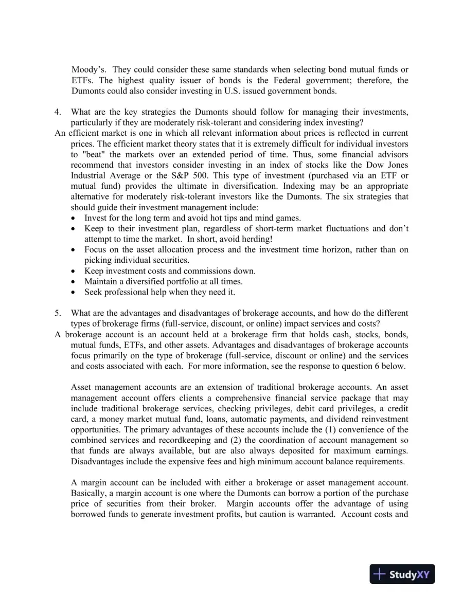 FINANCIAL PLANNING AND INVESTMENT STRATEGIES, page 4
