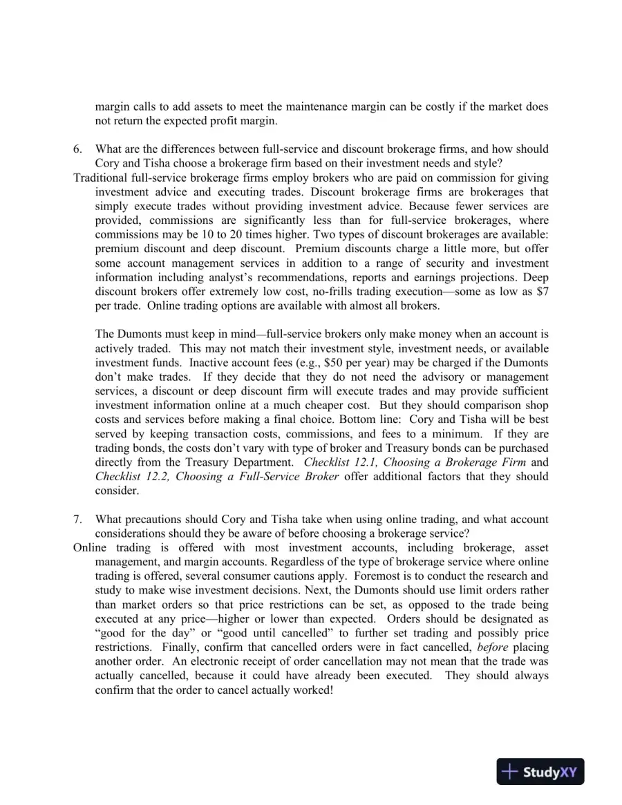 FINANCIAL PLANNING AND INVESTMENT STRATEGIES, page 5