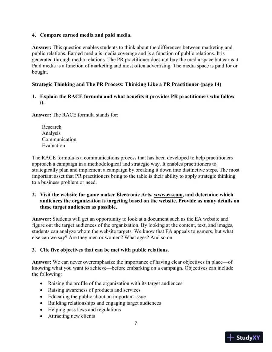 Canadian PR for the Real World 1st Edition Test Bank, page 10