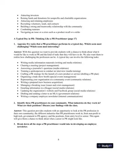 Canadian PR for the Real World 1st Edition Test Bank - Page 11 preview image