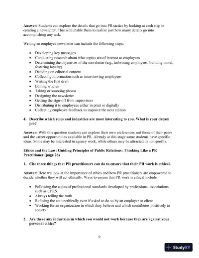 Canadian PR for the Real World 1st Edition Test Bank - Page 12 preview image