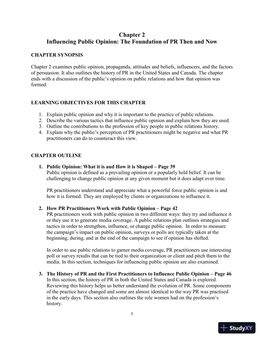 Canadian PR for the Real World 1st Edition Test Bank, page 15