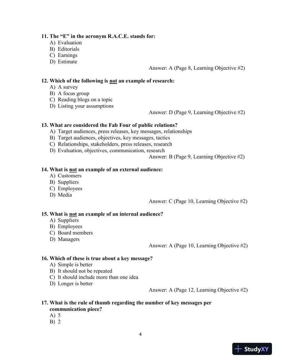 Canadian PR for the Real World 1st Edition Test Bank, page 7