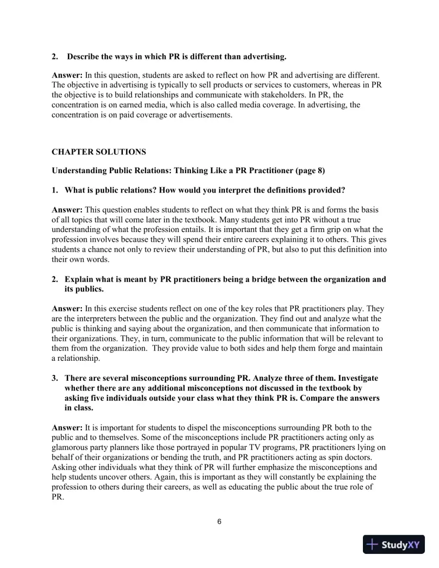 Canadian PR for the Real World 1st Edition Test Bank, page 9