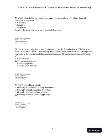 Test Bank For Intermediate Accounting, 5th Edition - Page 24 preview image