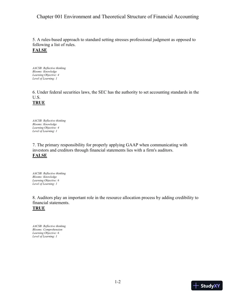 Test Bank For Intermediate Accounting, 5th Edition, page 3