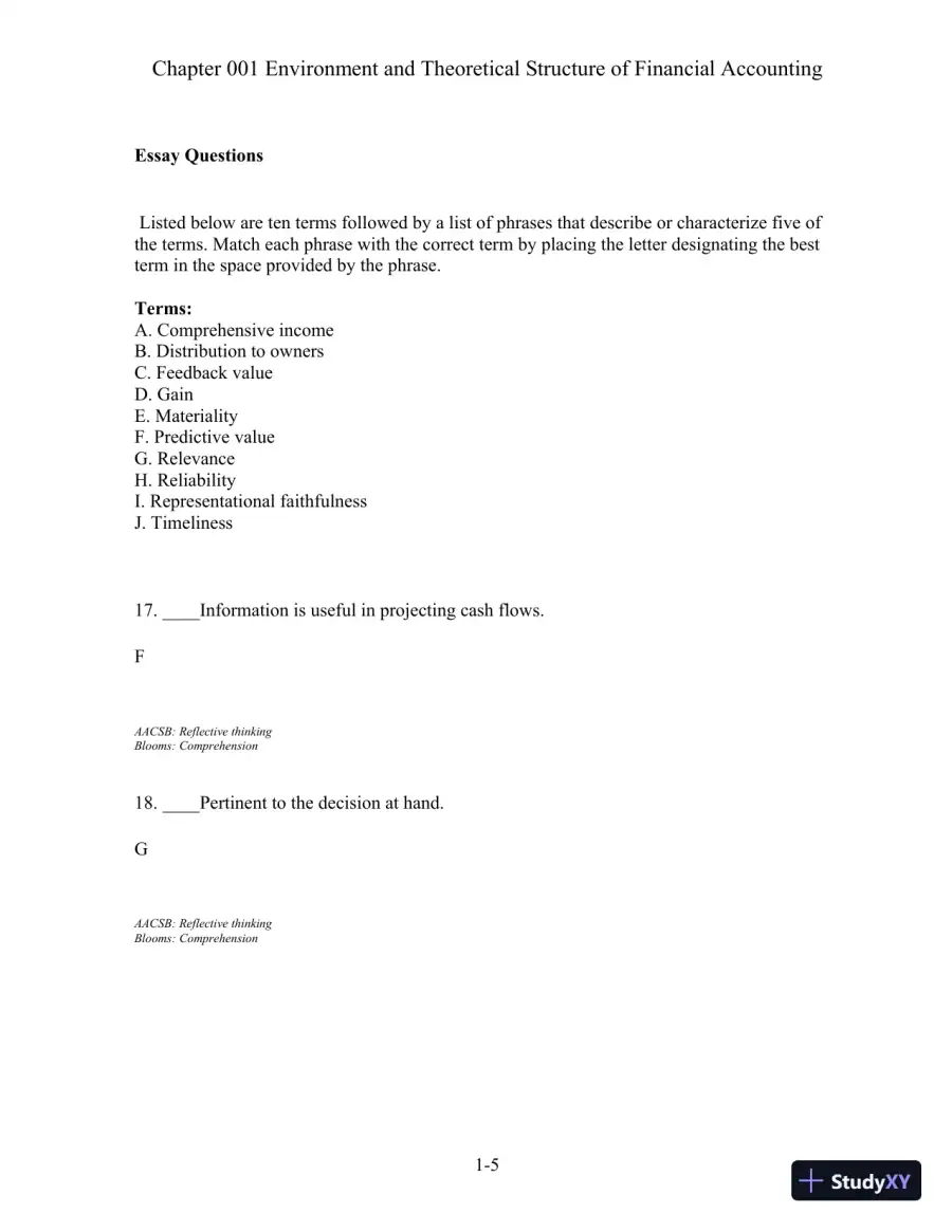 Test Bank For Intermediate Accounting, 5th Edition, page 6