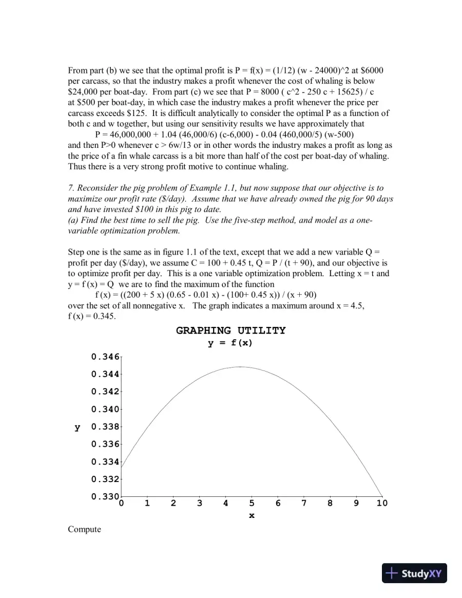 Solution Manual for Mathematical Modeling, 4th Edition, page 13