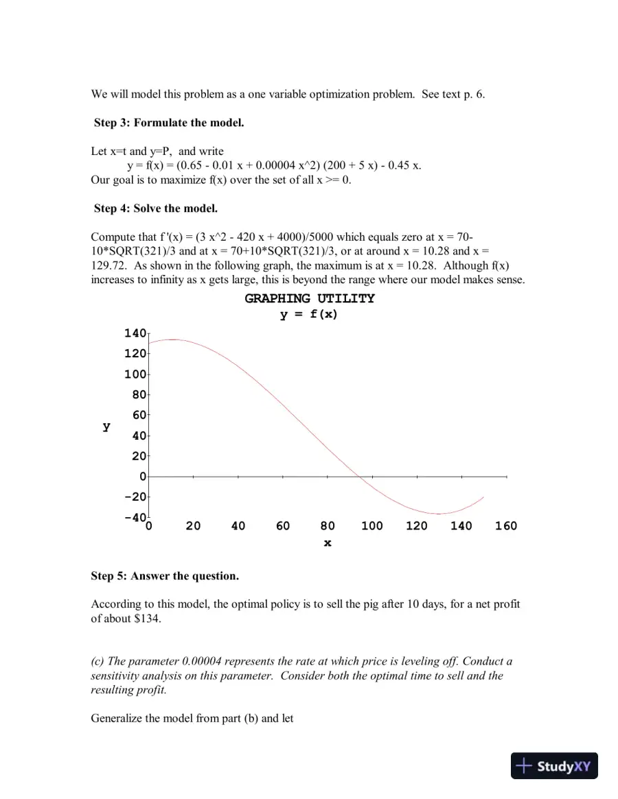 Solution Manual for Mathematical Modeling, 4th Edition, page 5