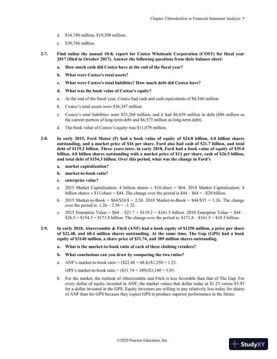 Solution Manual for Corporate Finance, 5th Edition, page 10