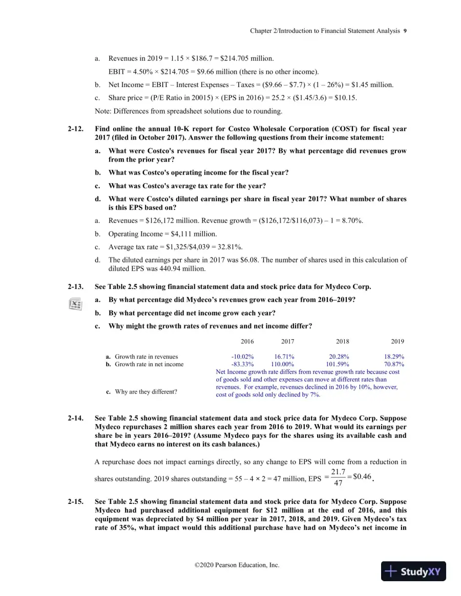 Solution Manual for Corporate Finance, 5th Edition, page 12