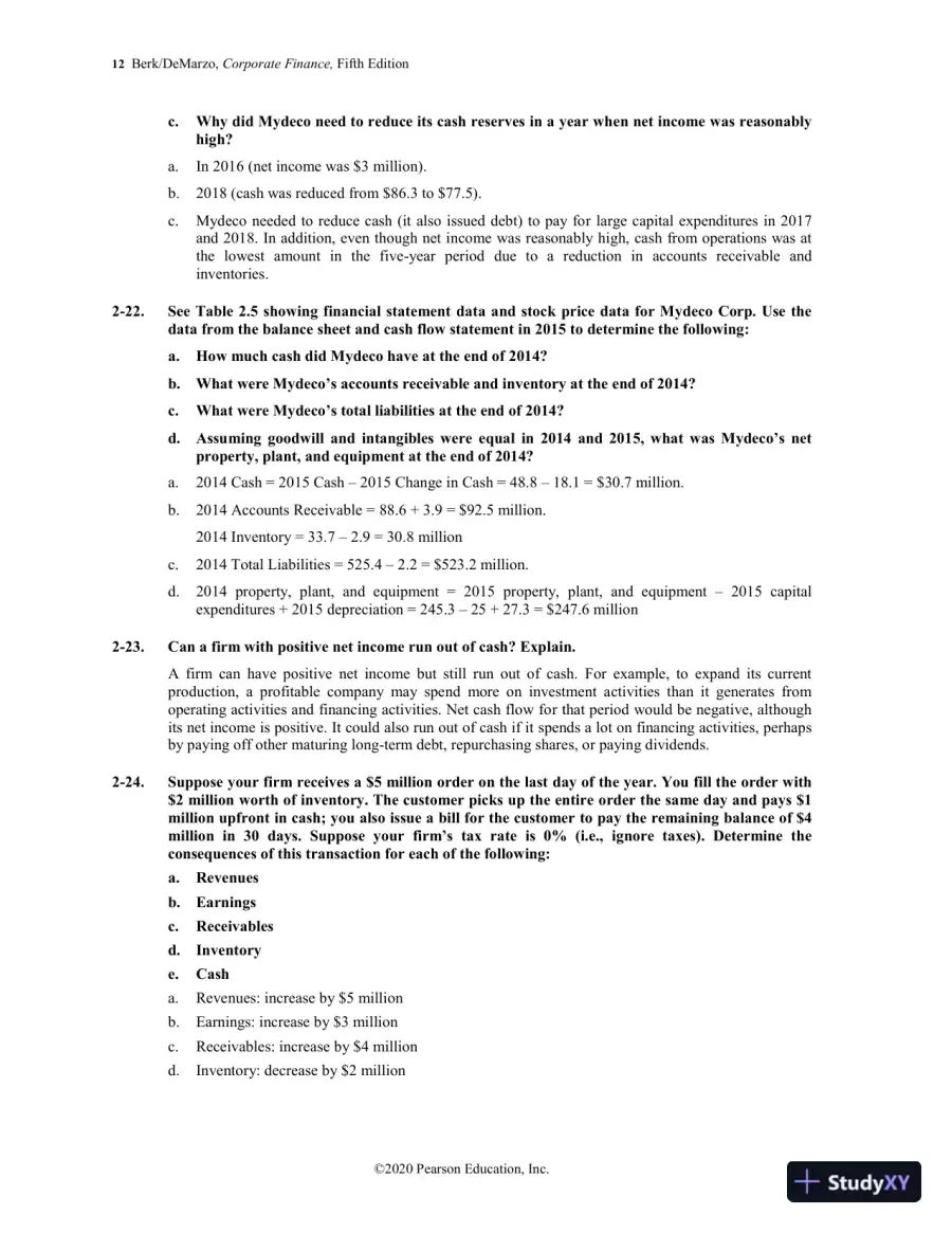Solution Manual for Corporate Finance, 5th Edition, page 15