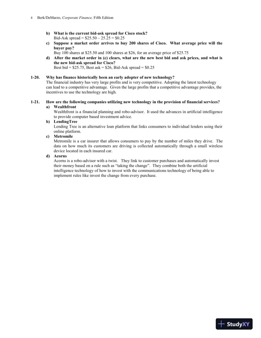 Solution Manual for Corporate Finance, 5th Edition, page 7