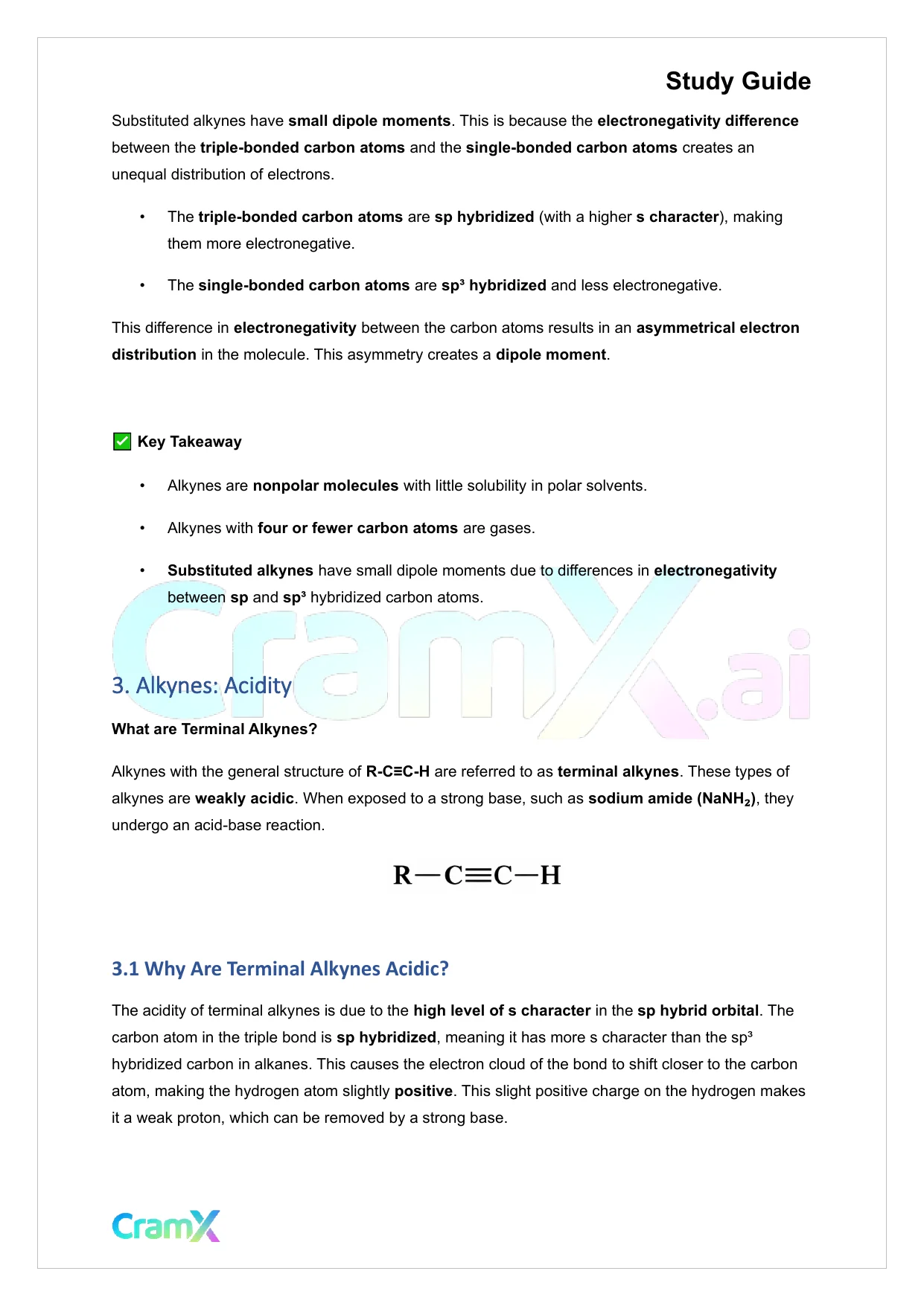 Organic Chemistry I - Alkynes - Page 3 preview image