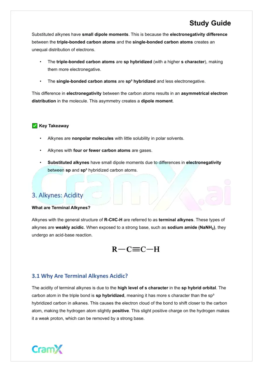 Organic Chemistry I - Alkynes, page 3