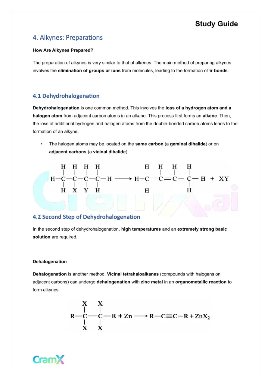 Organic Chemistry I - Alkynes, page 5