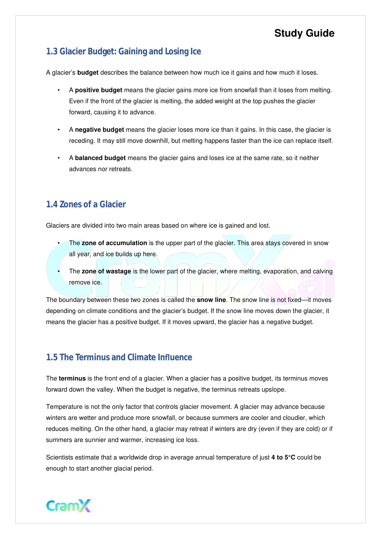 Geology - Glaciers and Glaciation - Page 2 preview image
