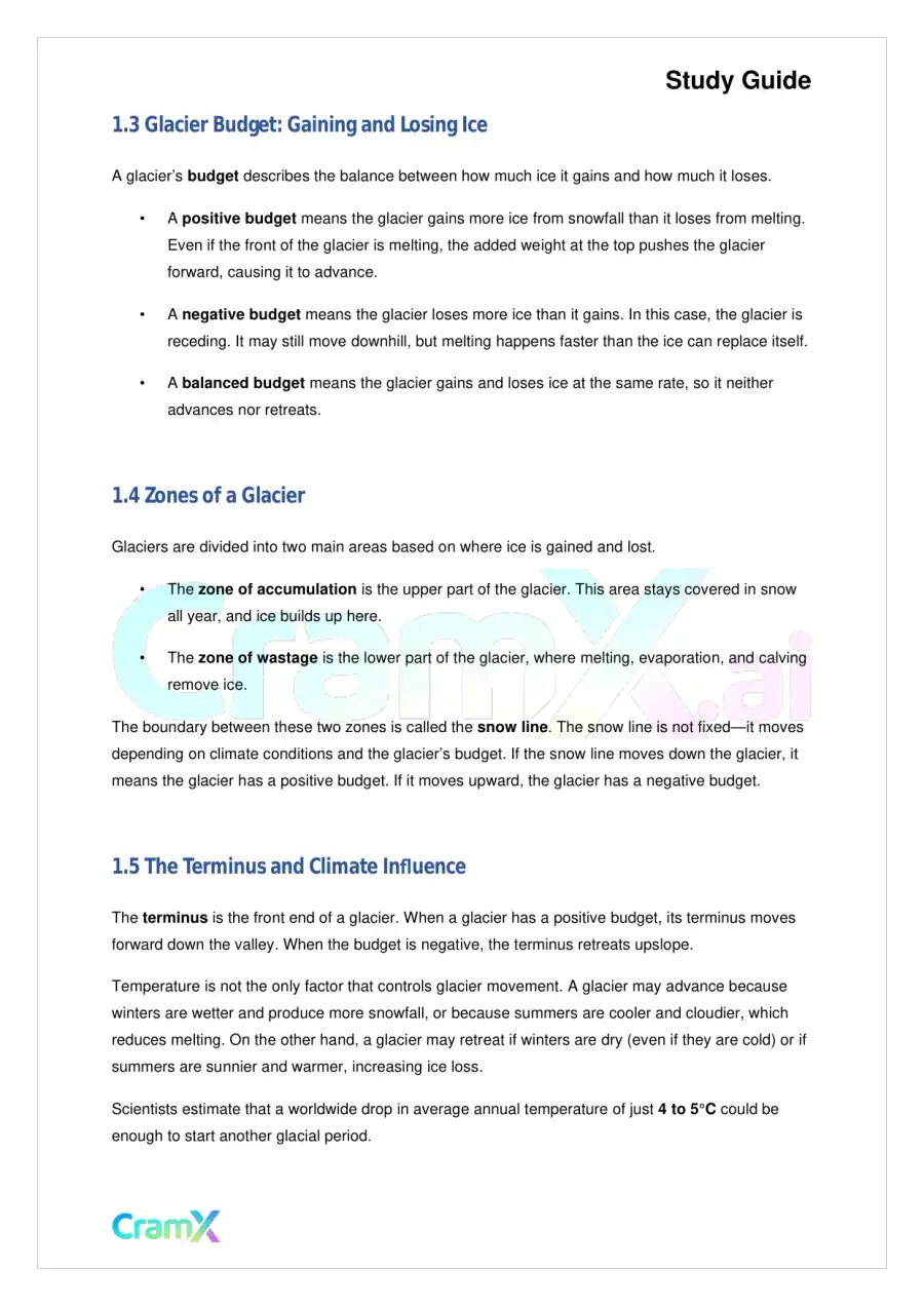 Geology - Glaciers and Glaciation, page 2