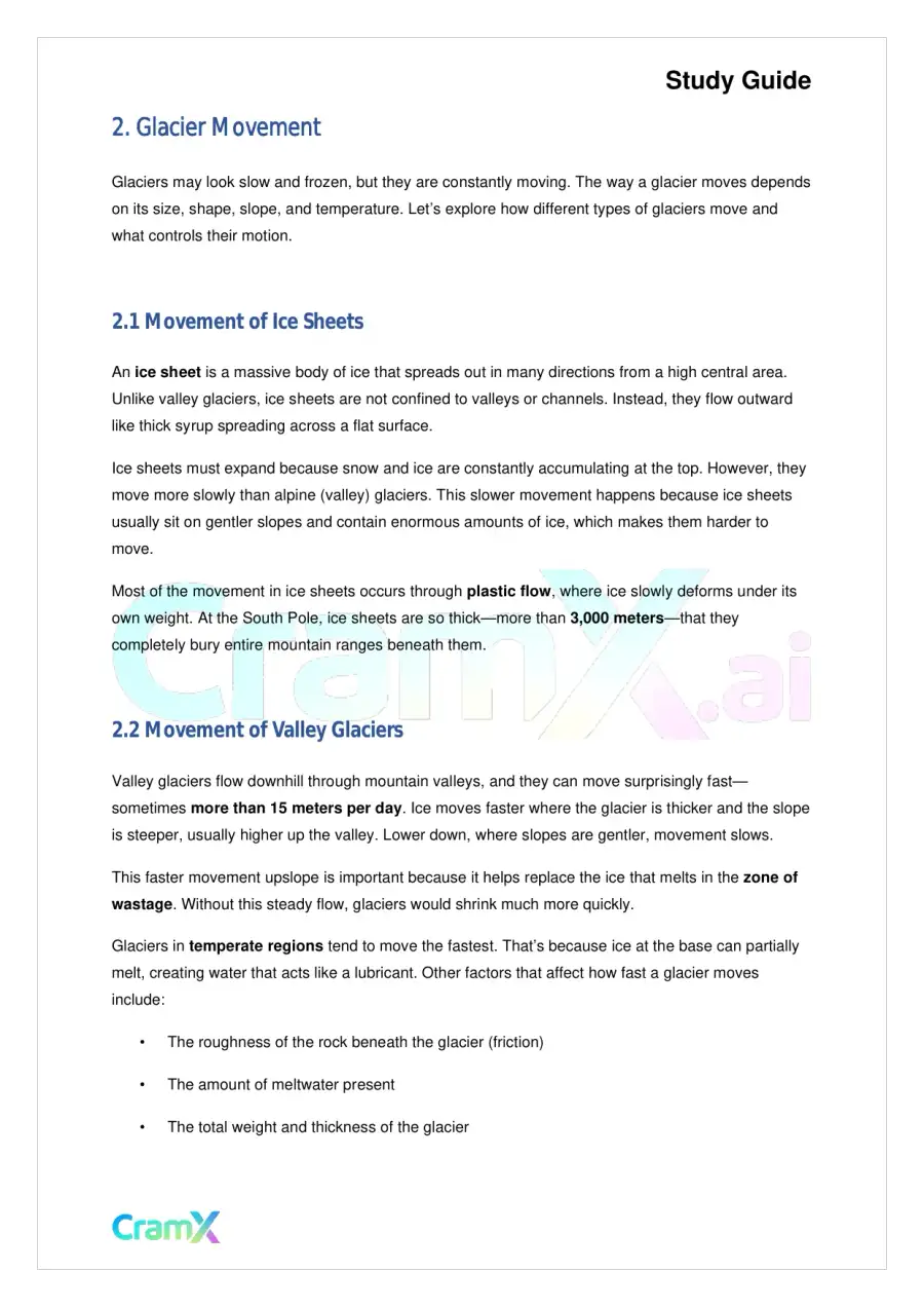 Geology - Glaciers and Glaciation, page 3