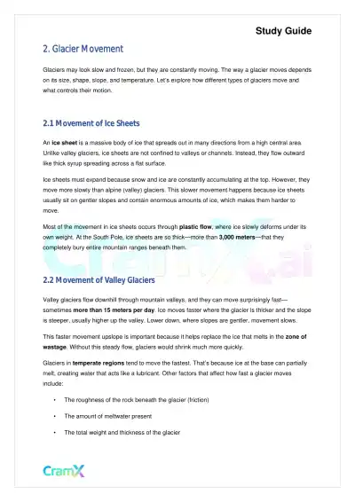 Geology - Glaciers and Glaciation - Page 3 preview image