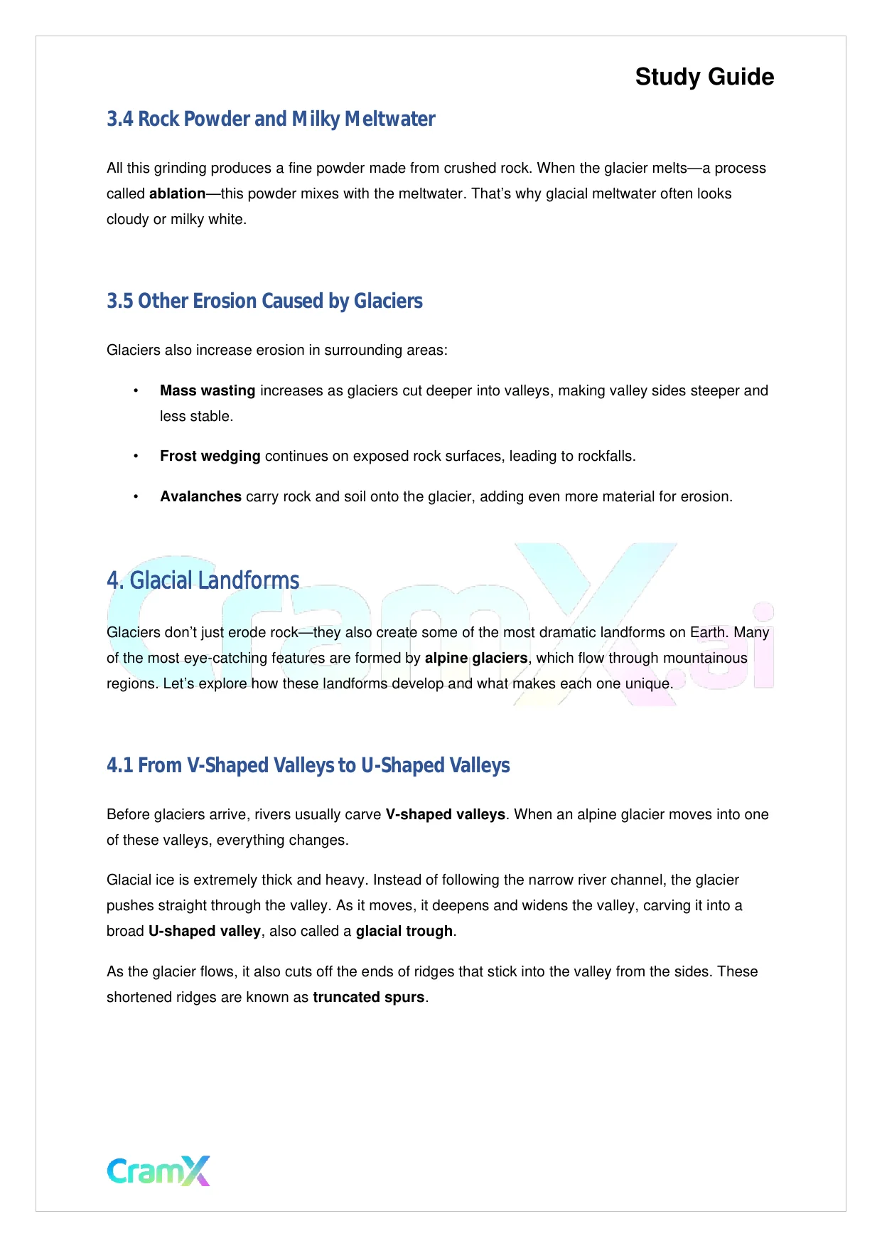 Geology - Glaciers and Glaciation - Page 6 preview image