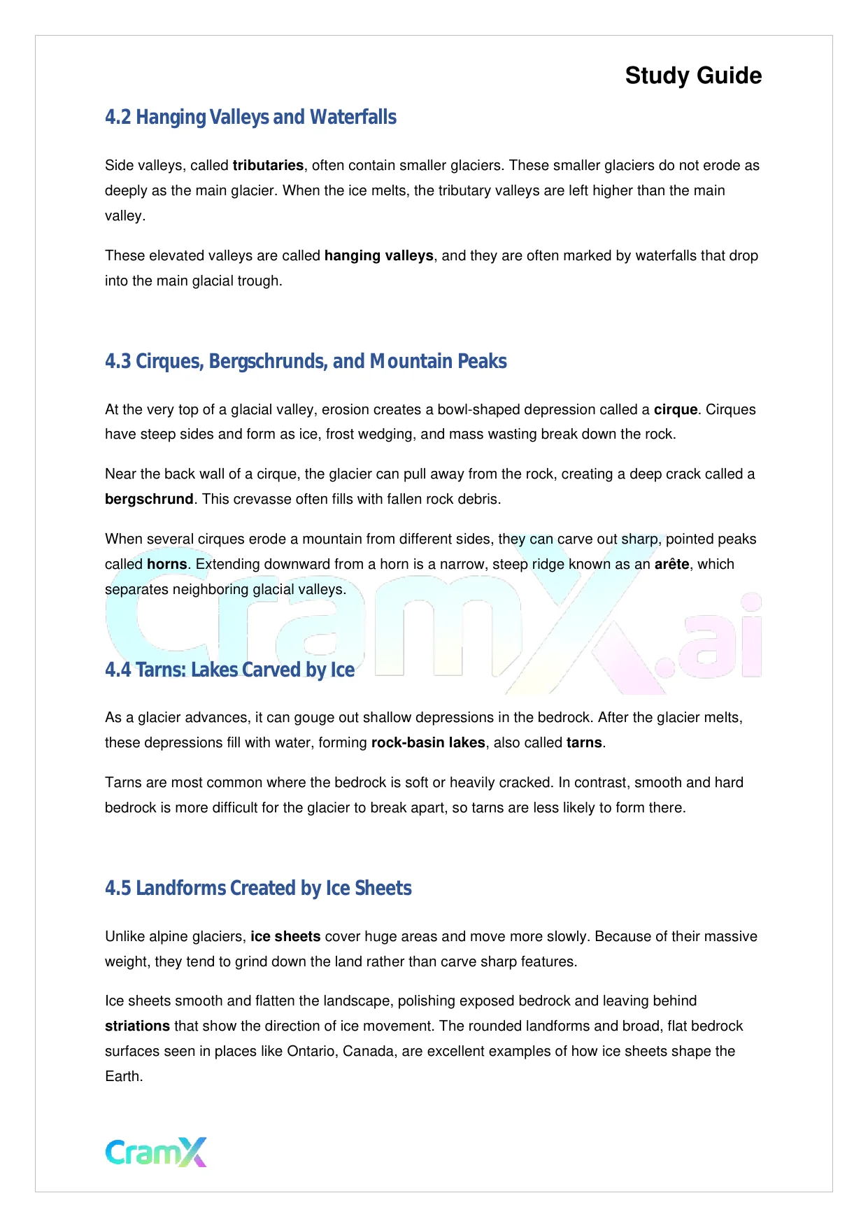 Geology - Glaciers and Glaciation - Page 7 preview image