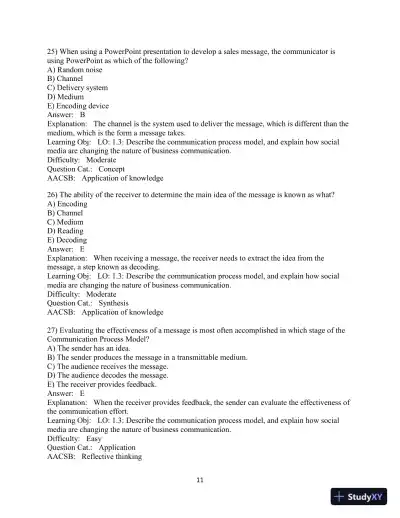 Solution Manual for Business Communication Essentials Fundamental Skills for the Mobile-Digital-Social Workplace, 8th Edition - Page 13 preview image