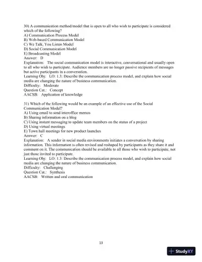 Solution Manual for Business Communication Essentials Fundamental Skills for the Mobile-Digital-Social Workplace, 8th Edition - Page 15 preview image