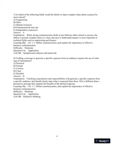 Solution Manual for Business Communication Essentials Fundamental Skills for the Mobile-Digital-Social Workplace, 8th Edition - Page 6 preview image