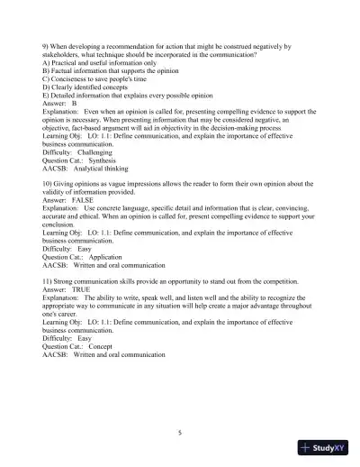 Solution Manual for Business Communication Essentials Fundamental Skills for the Mobile-Digital-Social Workplace, 8th Edition - Page 7 preview image