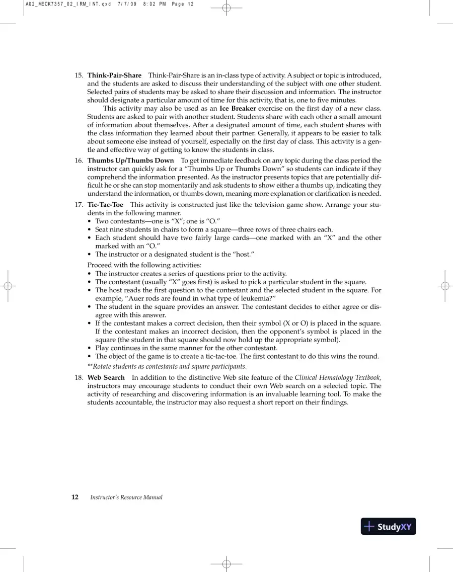 Lecture Notes for Clinical Laboratory Hematology, 2nd Edition, page 15